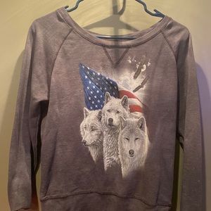 The Mountain Wolf Eagle Sweater